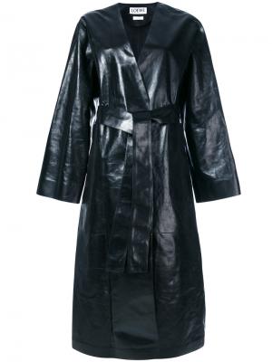 Длинное пальто Loewe. Цвет: чёрный
