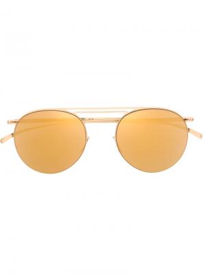 Солнцезащитные очки  x Maison Margiela Essential Mykita. Цвет: металлический