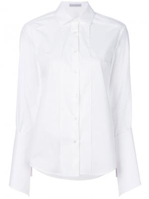 Рубашка с плиссировкой спереди Palmer / Harding. Цвет: белый