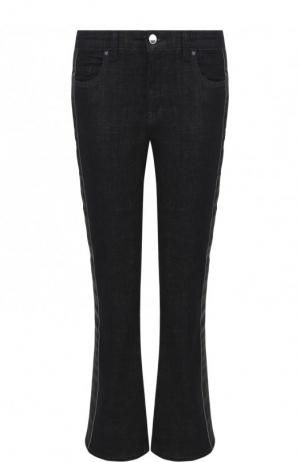 Укороченные расклешенные джинсы с лампасами Victoria, Victoria Beckham. Цвет: синий