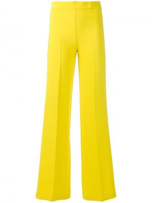 Расклешенные классические брюки P.A.R.O.S.H.. Цвет: жёлтый и оранжевый