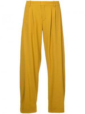 Широкие брюки Chloé. Цвет: жёлтый и оранжевый