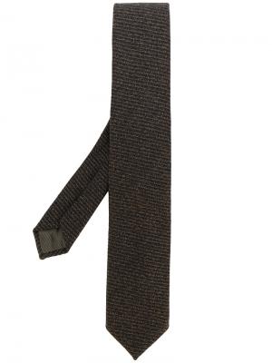 Трикотажный галстук Delloglio Dell'oglio. Цвет: коричневый