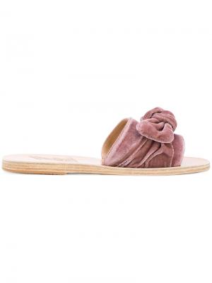 Сандалии Tayget Bow Ancient Greek Sandals. Цвет: розовый и фиолетовый