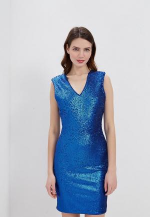 Платье Silvian Heach. Цвет: синий