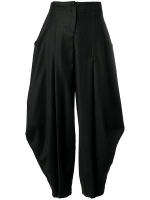 Зауженные широкие брюки Ultràchic. Цвет: чёрный
