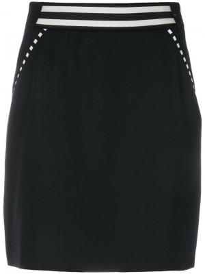 Короткая юбка с эластичным поясом Tomas Maier. Цвет: чёрный
