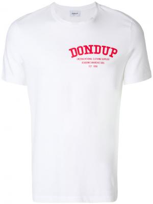 Футболка с принтом логотипа Dondup. Цвет: белый