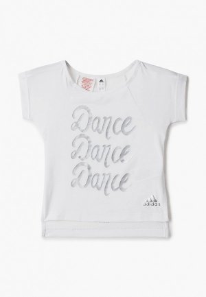 Футболка adidas. Цвет: белый
