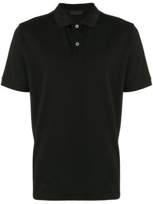 Классическая футболка-поло Prada. Цвет: чёрный