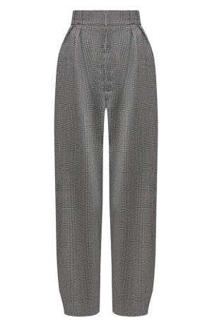 Укороченные шерстяные брюки Roland Mouret. Цвет: серый