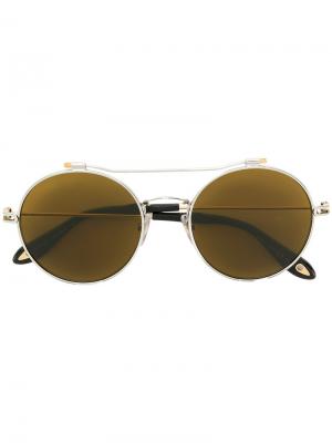 Солнцезащитные очки с круглой оправой Givenchy Eyewear. Цвет: металлический