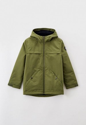 Куртка утепленная Quiksilver. Цвет: зеленый