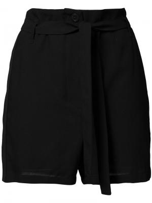 Плиссированные шорты Ann Demeulemeester. Цвет: чёрный