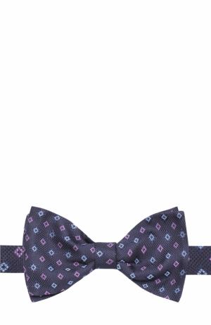 Шелковый галстук-бабочка Brioni. Цвет: синий