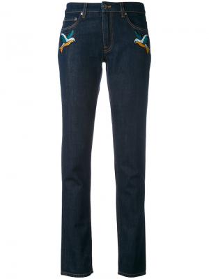 Укороченные джинсы Okinawa Victoria Beckham. Цвет: синий