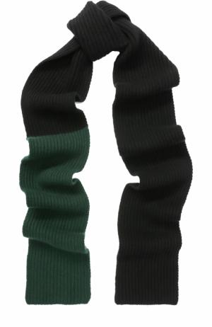 Вязаный шарф из смеси шерсти и кашемира Marni. Цвет: разноцветный