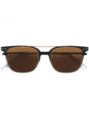 Солнцезащитные очки с перекладиной Bottega Veneta Eyewear. Цвет: чёрный