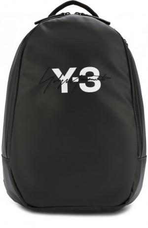 Рюкзак с логотипом бренда Y-3. Цвет: черный
