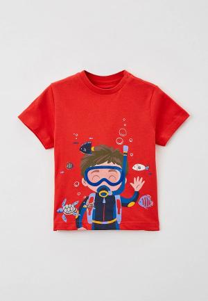 Футболка Mayoral. Цвет: красный