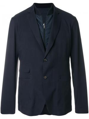 Двухслойный стеганый пиджак Liska. Цвет: синий