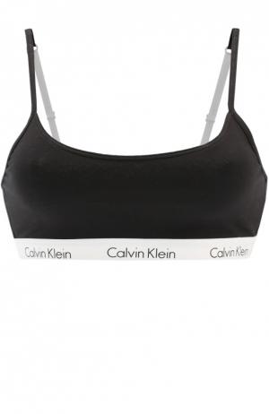 Бралетт с логотипом бренда Calvin Klein Underwear. Цвет: черный