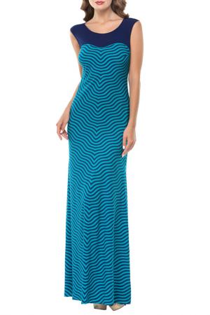 Платье пляжное LORA GRIG. Цвет: синий