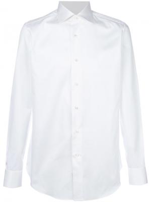 Классическая рубашка Brioni. Цвет: белый