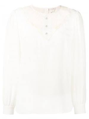 Блузка с вышивкой Marc Jacobs. Цвет: белый