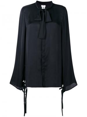 Блузка с завязкой на мягкий бант Comme Des Garçons Noir Kei Ninomiya. Цвет: чёрный