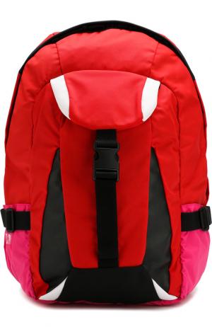 Текстильный рюкзак  Garavani Bounce Valentino. Цвет: красный