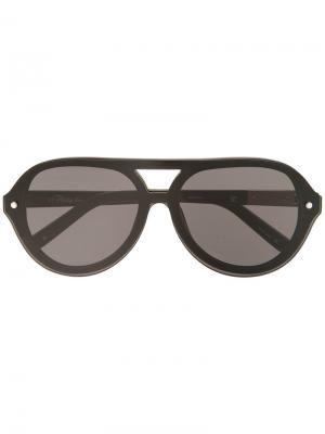 Солнцезащитные очки Philip Lim 117 Linda Farrow. Цвет: чёрный