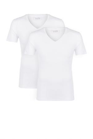 Комплект футболок TOM TAILOR DENIM. Цвет: белый