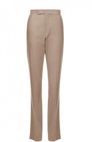 Шерстяные расклешенные брюки со стрелками Ralph Lauren. Цвет: серый
