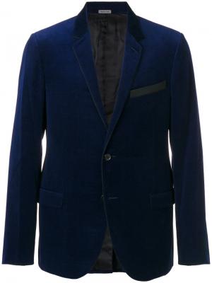 Пиджак с контрастной окантовкой Lanvin. Цвет: синий