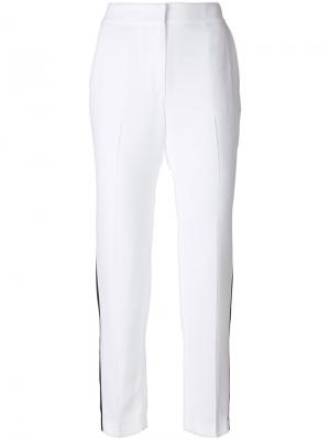 Классические брюки с лампасами MSGM. Цвет: белый