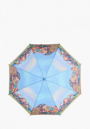 Зонт-трость Lamberti. Цвет: голубой