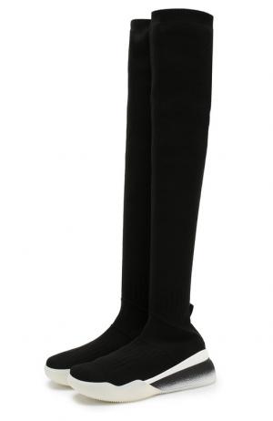 Текстильные кроссовки Loop с высоким голенищем Stella McCartney. Цвет: черный