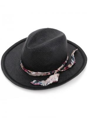 Шляпа с необработанной лентой Undercover. Цвет: чёрный