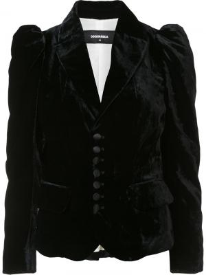 Пиджак с объемными плечами Dsquared2. Цвет: чёрный