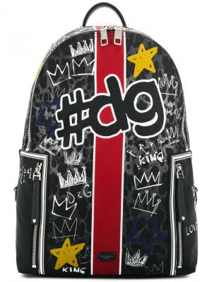 Graffiti backpack Dolce & Gabbana. Цвет: многоцветный