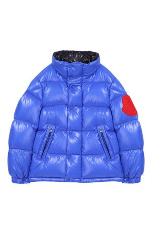 Куртка на молнии Moncler Enfant. Цвет: синий