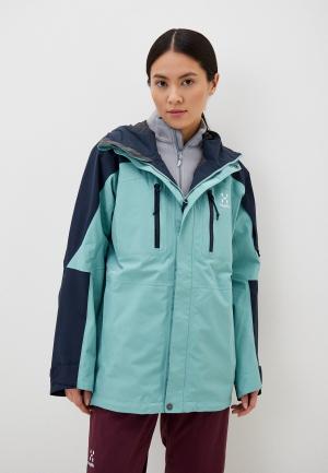 Куртка сноубордическая Haglofs. Цвет: голубой