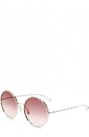 Солнцезащитные очки Elie Saab. Цвет: серебряный