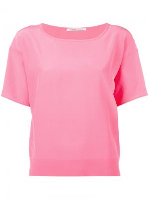 Классическая футболка Agnona. Цвет: розовый и фиолетовый