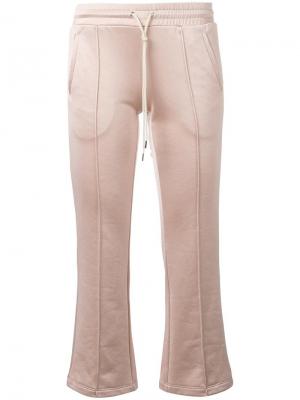 Расклешенные спортивные брюки Mm6 Maison Margiela. Цвет: телесный