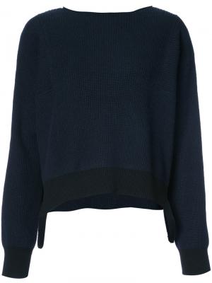 Пуловер Essential Helmut Lang. Цвет: синий