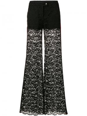 Расклешенные брюки с контрастными панелями Philipp Plein. Цвет: чёрный