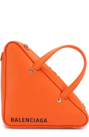 Сумка Triangle Duffle XS Balenciaga. Цвет: оранжевый