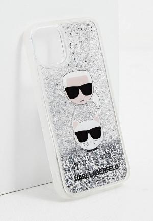 Чехол для iPhone Karl Lagerfeld. Цвет: серебряный